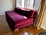 CB2 Piazza 82" Sofa with White Oak Legs
