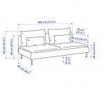 IKEA SÖDERHAMN Sofa Section, Fridtuna Dark Gray