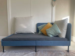 IKEA day bed and sofa - twin xl frame with spring mattress