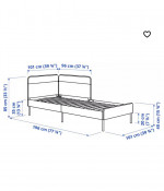 IKEA day bed and sofa - twin xl frame with spring mattress
