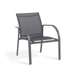 Steel Pipe 4-Piece Metal Patio Conversation Set with 2-seater Sofa, Si