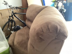 Brown recline sofa very good condition