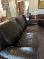 Leather Lazy Boy sofa