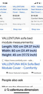 Vallentuna Ikea sofa modul