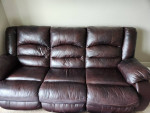 3 seater Leather Dual Reclining Sofa