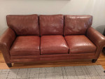Ethan Allen Leather Sofa