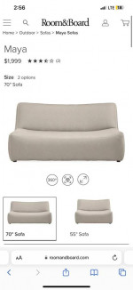 Room and board outdoor sofa