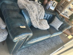 Surrey Distressed Blue Leather Sofa