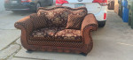 Burgundy Sofa and Loveseat