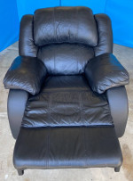 Black Leather Sofa Chair Rocking Recliner