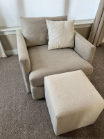 Crate & Barrel 3-Seat Grande Sofa + 2 Deep Chaise Lounge