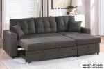Sofa Chaise Bed w/Storage