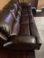 Four seat leather sofa