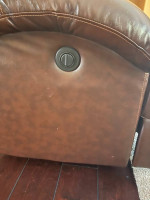 Four seat leather sofa