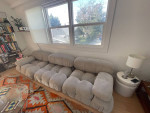 Camaleonda Grey Chenille Sofa Mario Bellini