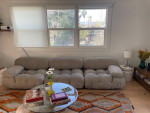 Camaleonda Grey Chenille Sofa Mario Bellini