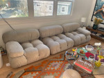 Camaleonda Grey Chenille Sofa Mario Bellini