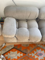 Camaleonda Grey Chenille Sofa Mario Bellini
