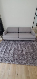 West Elm - Andes 76.5"Sofa, Heathered Crosshatch,Feather Gray $250 OBO