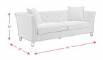 New (MCHLA) Flared Arm Sofa w/Tufted Back & Side
