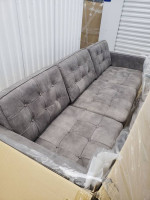 New Kardiel Florence 89" Sofa, Elefante Grey