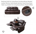 New Leather Reclining Sofa!