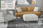 NEW IN BOX! Mid Century Sofa or Loveseat in Rust or Mustard!