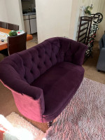 Lovedseat sofa purple