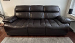 Power Reclining Leather Sofa