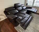 Power Reclining Leather Sofa