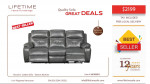 Genuine Top Grain leather Electric reclining Sofa