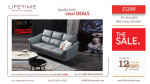 Condo Size Air Leather Sofa Synthetic Leather sofa