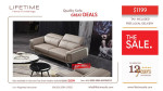 Condo Size Air Leather sofa Special design for armrest & headrest