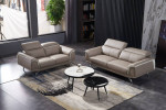 Condo Size Air Leather sofa Special design for armrest & headrest