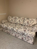 Floral sleeper sofa