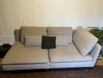 Loveseat modular sofa