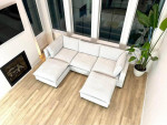 *NEW* 5-Piece Sectional Sofa Cloud Couch w/ 2 Ottomans