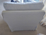 Large Sofa Armchair in Checkered Light Green Cover