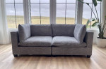 2-Piece 87" Sectional Sofa Cloud Couch (BRAND NEW)