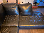 Black leather Sofa!!!