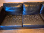 Black leather Sofa!!!
