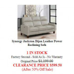 10 NEW RECLINING SOFA - DESIGNER STYLES - STARTING AT