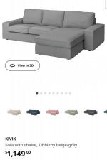 IKEA sofa with chase