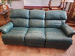 LEATHER RECLINING SOFA