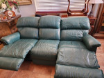 LEATHER RECLINING SOFA
