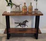 Brosward Rustic Sofa Table with Shelf