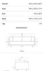 Blut Dot Sunday 82” Sofa