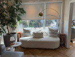 MODERN LIVING ROOM CURVED SOFA