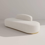 MODERN LIVING ROOM CURVED SOFA