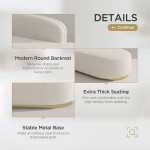 MODERN LIVING ROOM CURVED SOFA